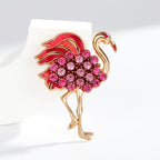 Flamingo Rhinestone Brooch PA5560
