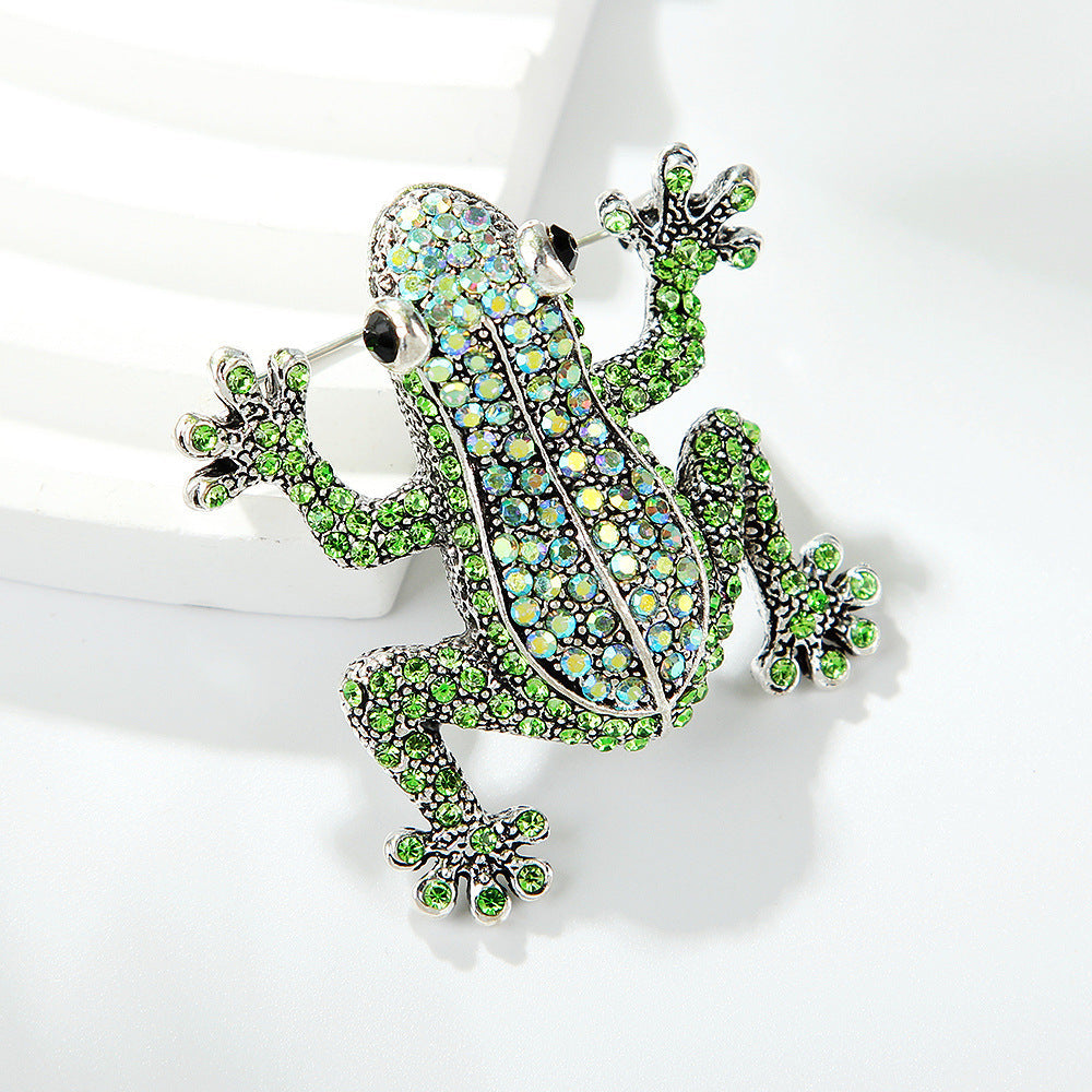Frog Rhinestone Brooch PA5566