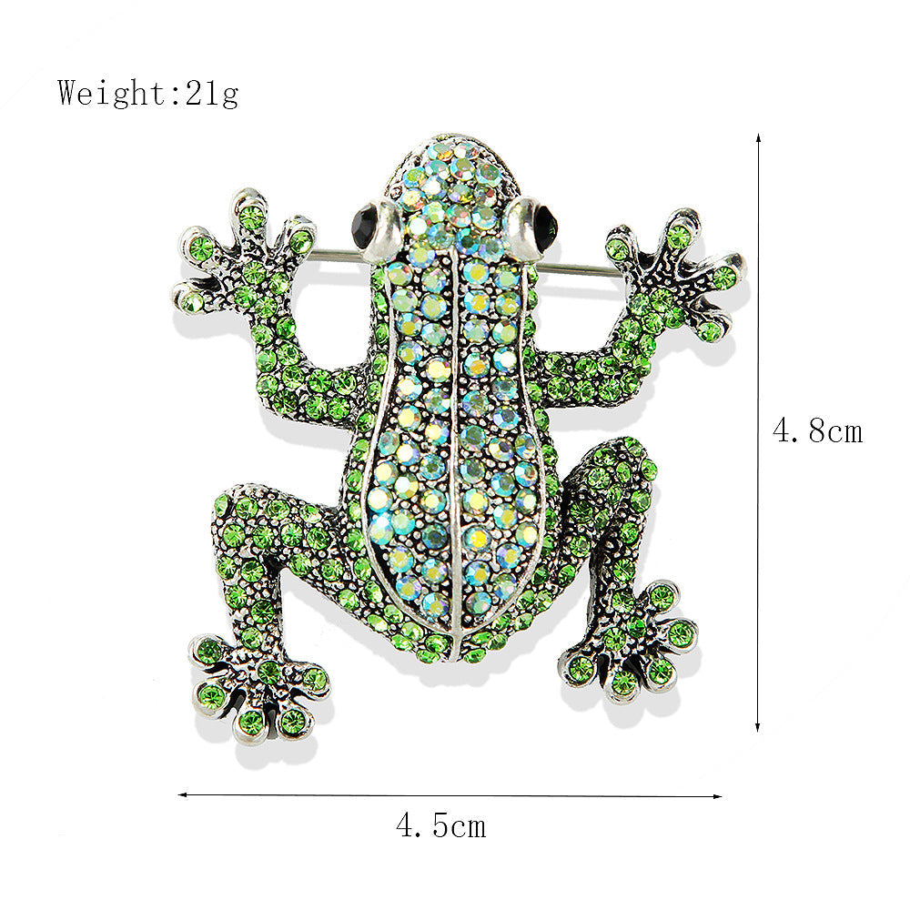 Frog Rhinestone Brooch PA5566