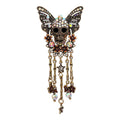 Butterfly Skull  Alloy Rhinestone Brooch PA5567