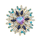Vintage Style Large Crystal Brooch PA5571