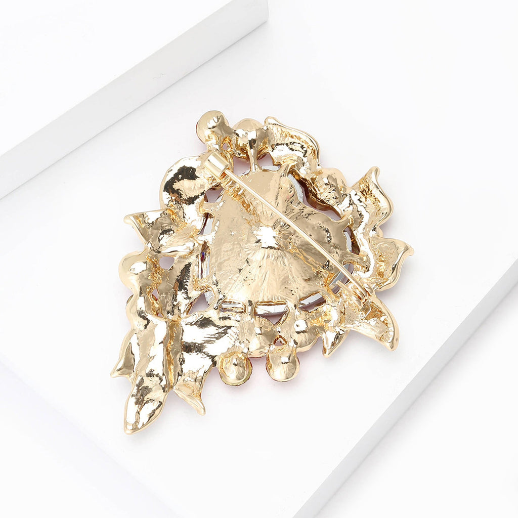 Heart Rhinestone Brooch PA5572