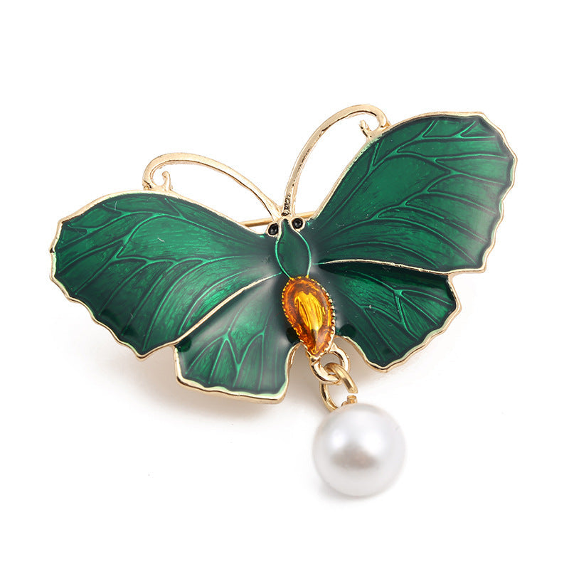 Butterfly Pearl Brooch PA5582
