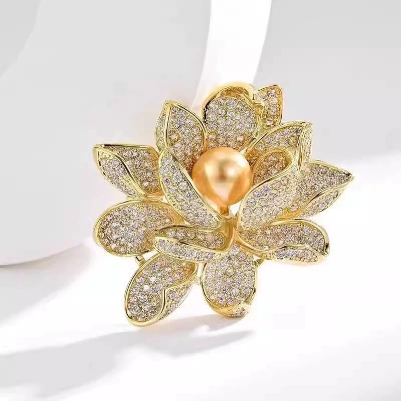Lotus Pearl Brooch PA5620