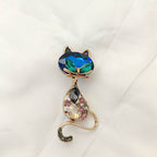 Cat Shaped Brooch PA5622