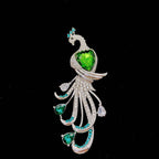 Elegant Peacock Rhinestone Brooch PA5630