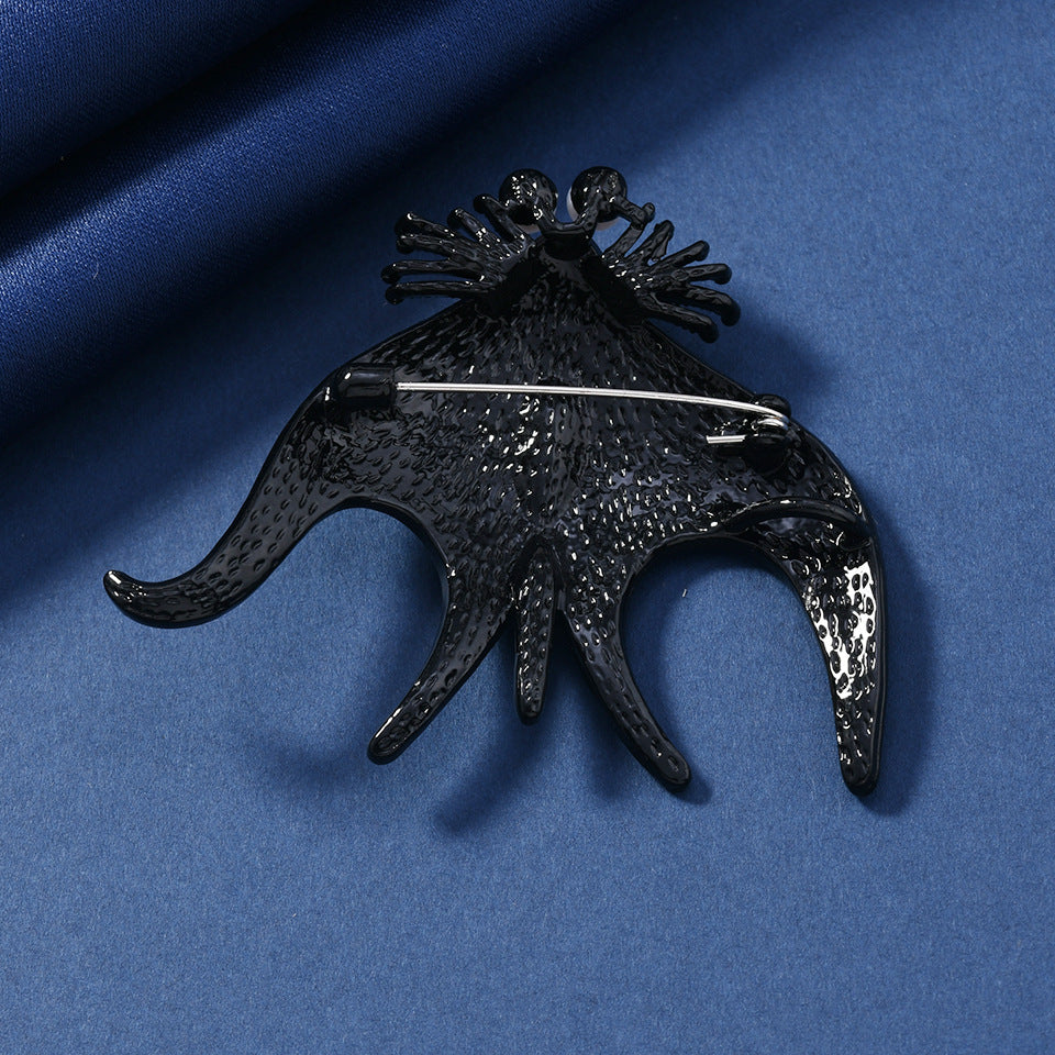 Angelfish Rhinestone  Alloy Brooch PA5649