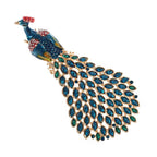 Peacock Rhinestone Alloy Brooch PA5658