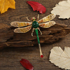 Dragonfly Rhinestone-Embellished Alloy Brooch PA5662 - view 2
