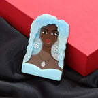Woman Alloy Acrylic  Brooch PA5665
