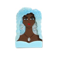 Woman Alloy Acrylic  Brooch PA5665