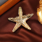 Starfish Rhinestone  Alloy Brooch PA5667