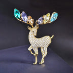 Deer Rhinestone  Alloy Brooch PA5682