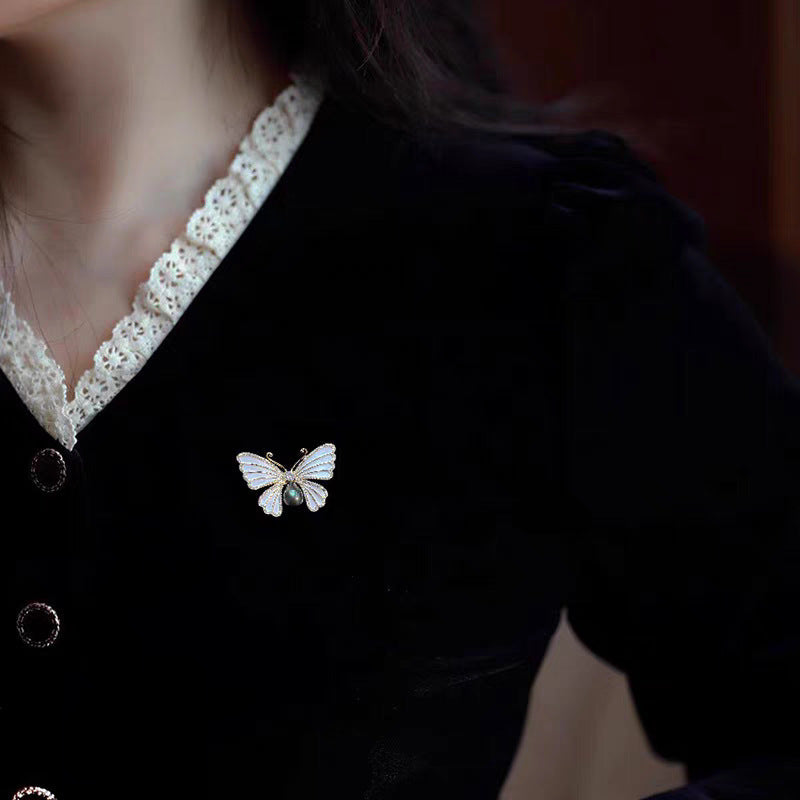 Butterfly Rhinestone  Crystal Alloy Brooch PA5687