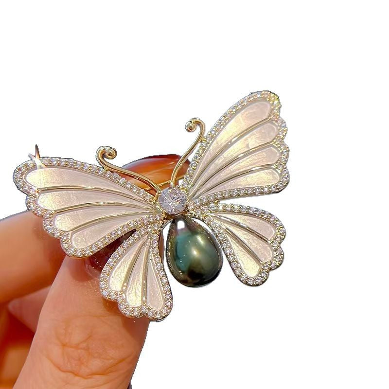 Butterfly Rhinestone  Crystal Alloy Brooch PA5687