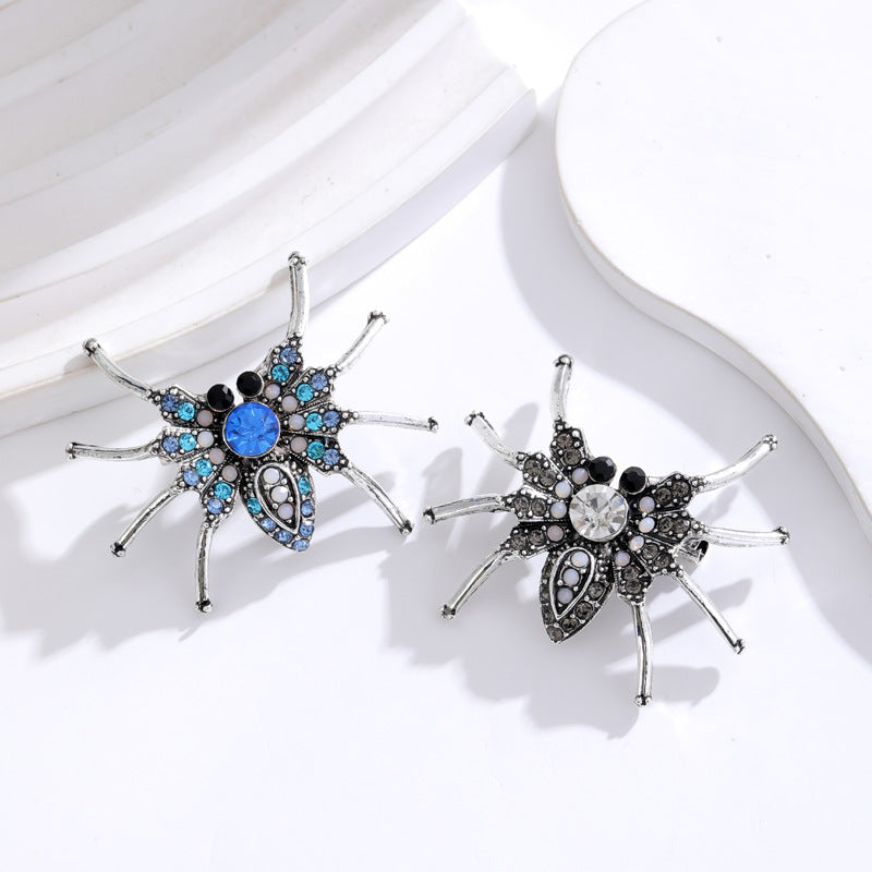 Butterfly Spider Rhinestone  Alloy Brooch PA5709
