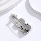 Violin  Rhinestone  Alloy Brooch PA5710