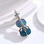 Violin  Rhinestone  Alloy Brooch PA5710