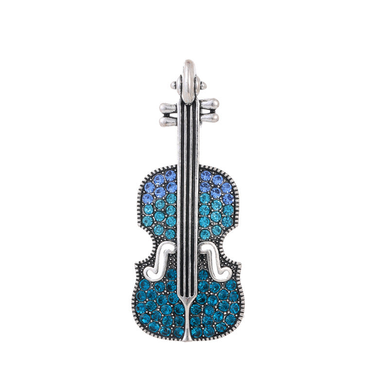 Violin  Rhinestone  Alloy Brooch PA5710
