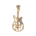 Violin  Rhinestone  Alloy Brooch PA5712