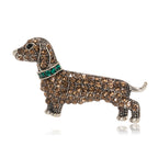 Dog Rhinestone Alloy Brooch PA5719