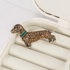Dog Rhinestone Alloy Brooch PA5719