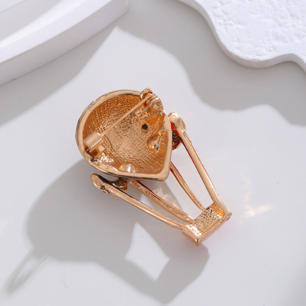 Hot Air Balloon Rhinestone  Alloy Brooch PA5722