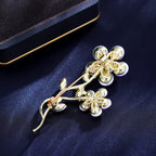 Flower  Rhinestone  Alloy Brooch PA5725