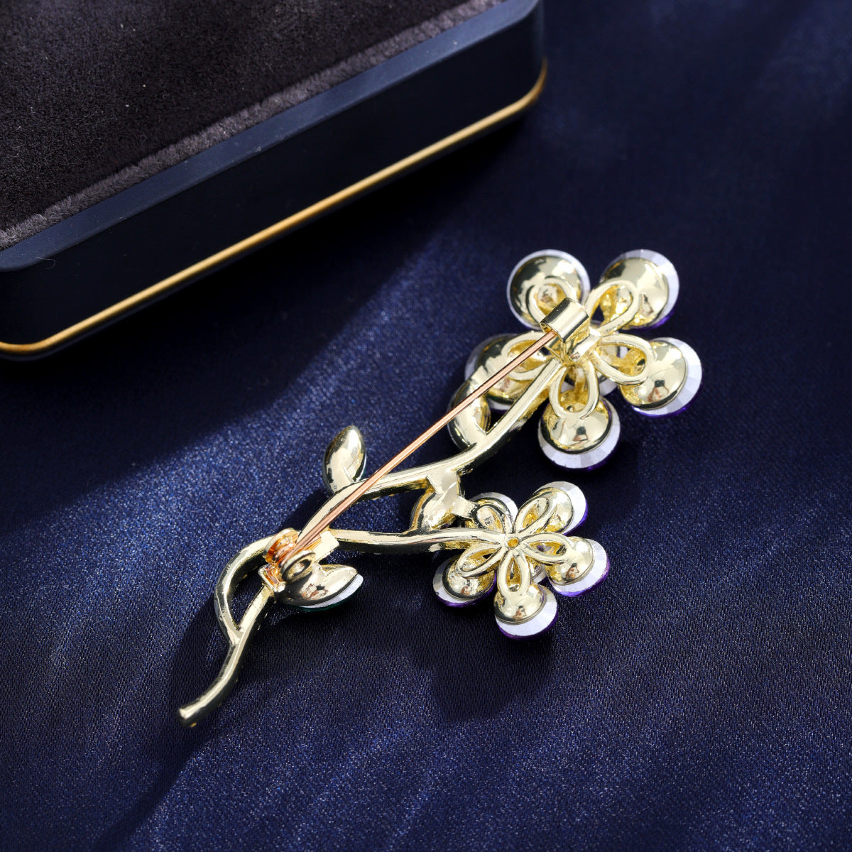 Flower  Rhinestone  Alloy Brooch PA5725