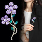 Flower  Rhinestone  Alloy Brooch PA5725
