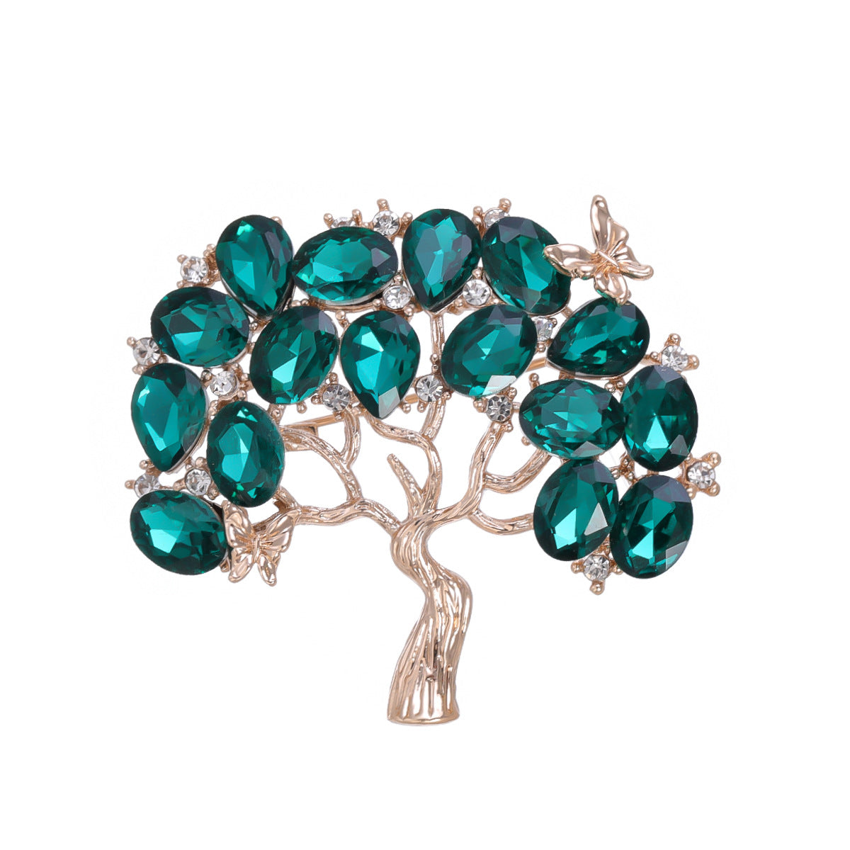Tree Of Life  Rhinestone  Alloy Brooch PA5726