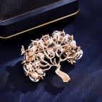 Tree Of Life  Rhinestone  Alloy Brooch PA5726