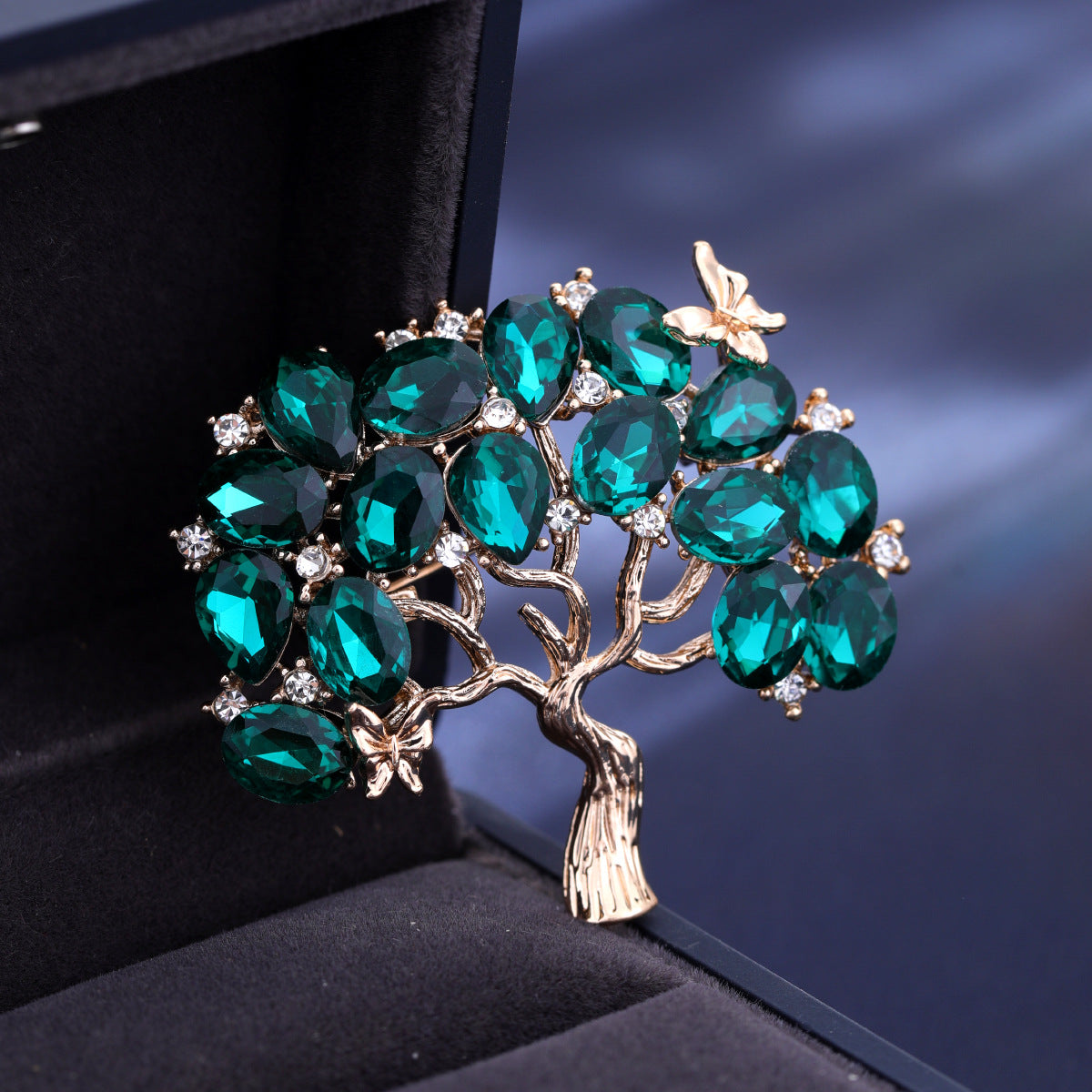 Tree Of Life  Rhinestone  Alloy Brooch PA5726