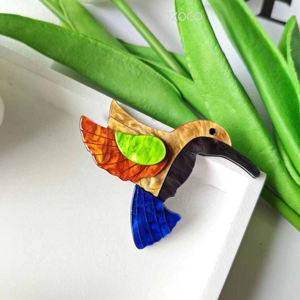 Hummingbird Acrylic Brooch PA5736