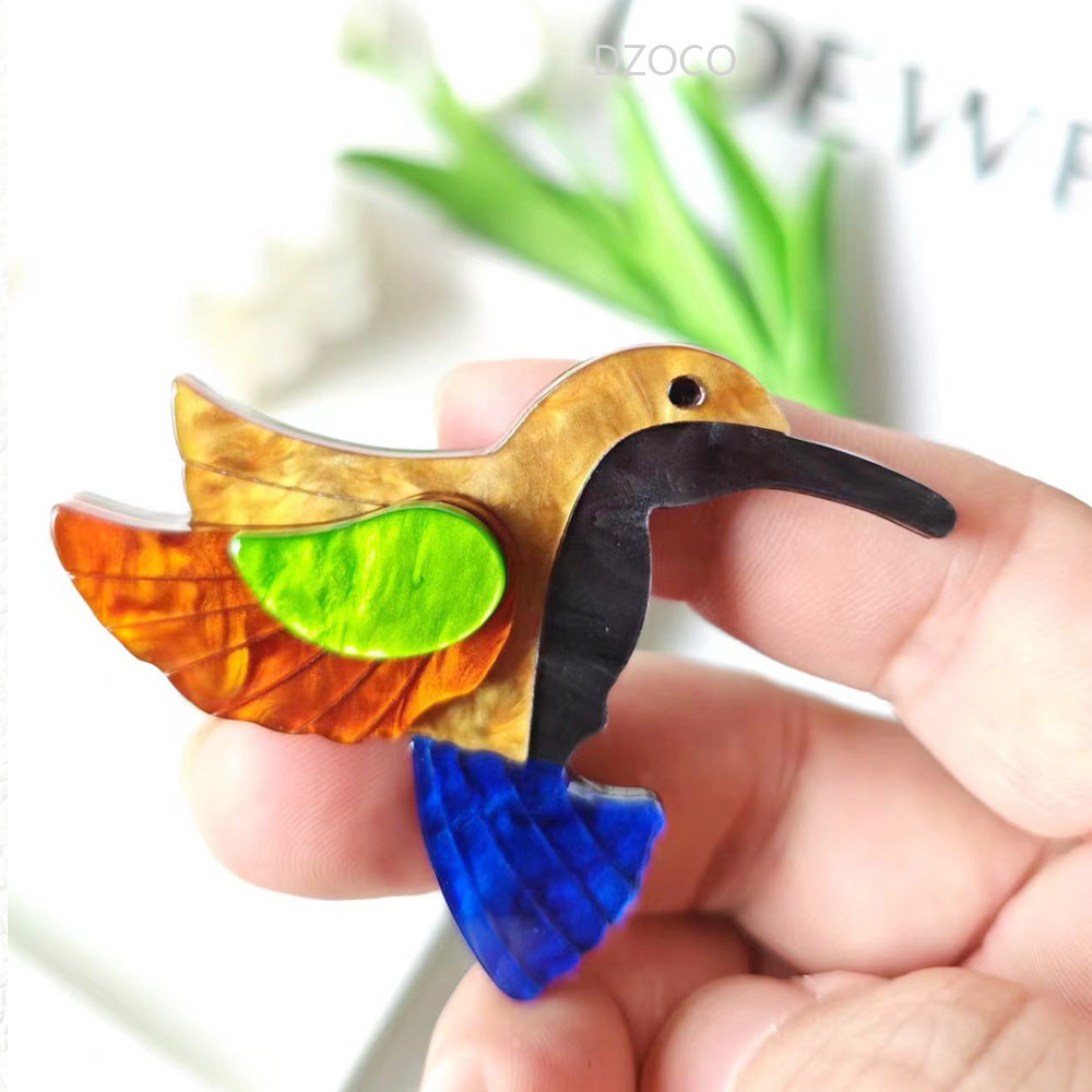 Hummingbird Acrylic Brooch PA5736