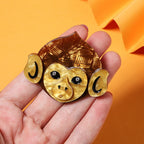Monkey Head Alloy Acrylic Brooch PA5737