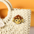 Monkey Head Alloy Acrylic Brooch PA5737