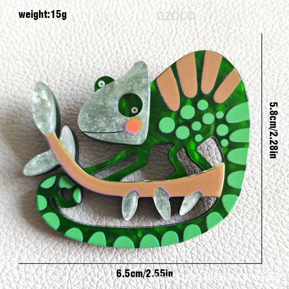 Chameleon Acrylic Brooch PA5742