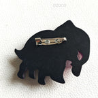 Mother And Child Elephant Acrylic Brooch PA5744