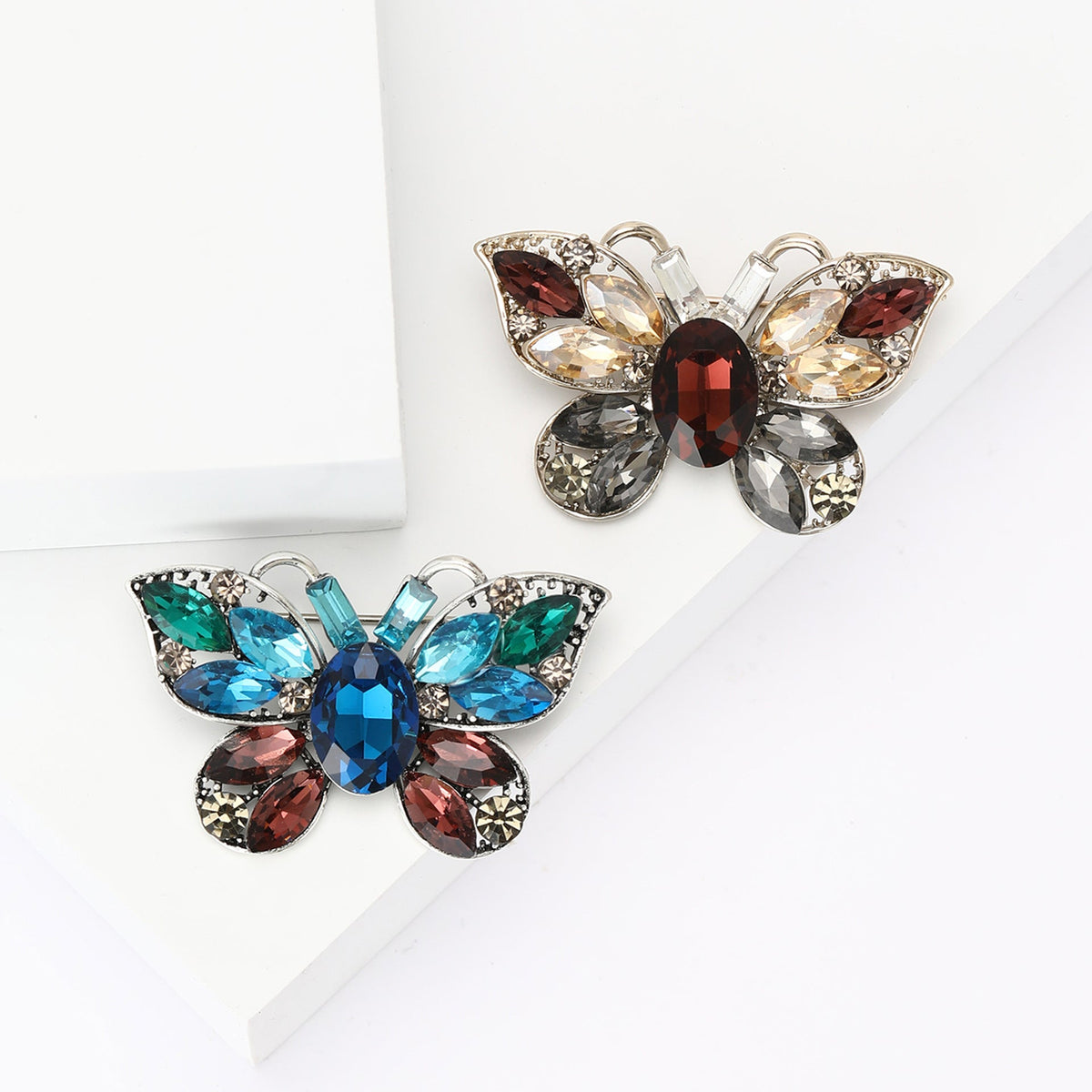 Butterfly  Alloy Rhinestone Brooch PA5748