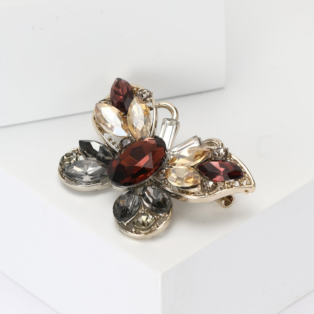 Butterfly  Alloy Rhinestone Brooch PA5748