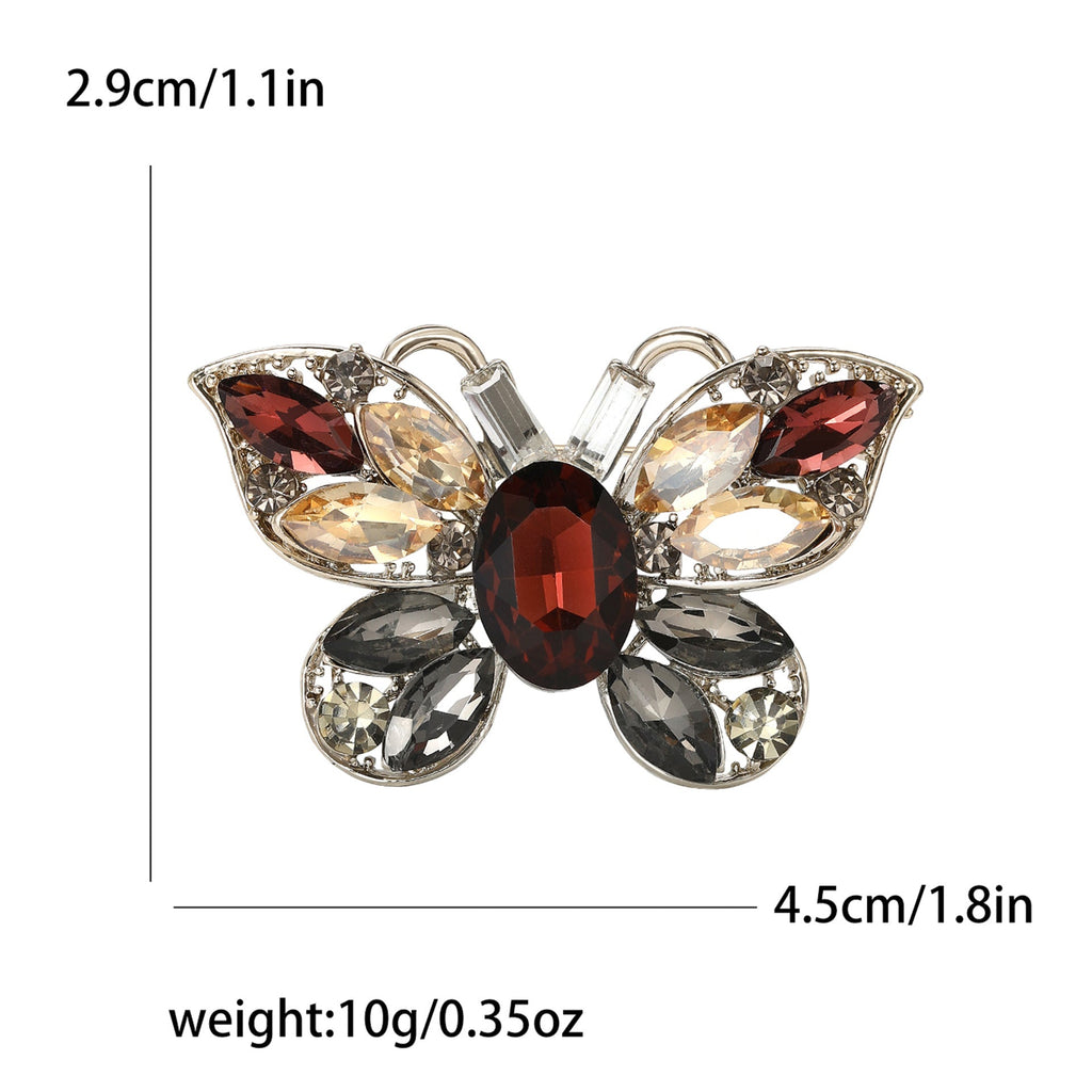 Butterfly  Alloy Rhinestone Brooch PA5748