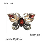 Butterfly  Alloy Rhinestone Brooch PA5748