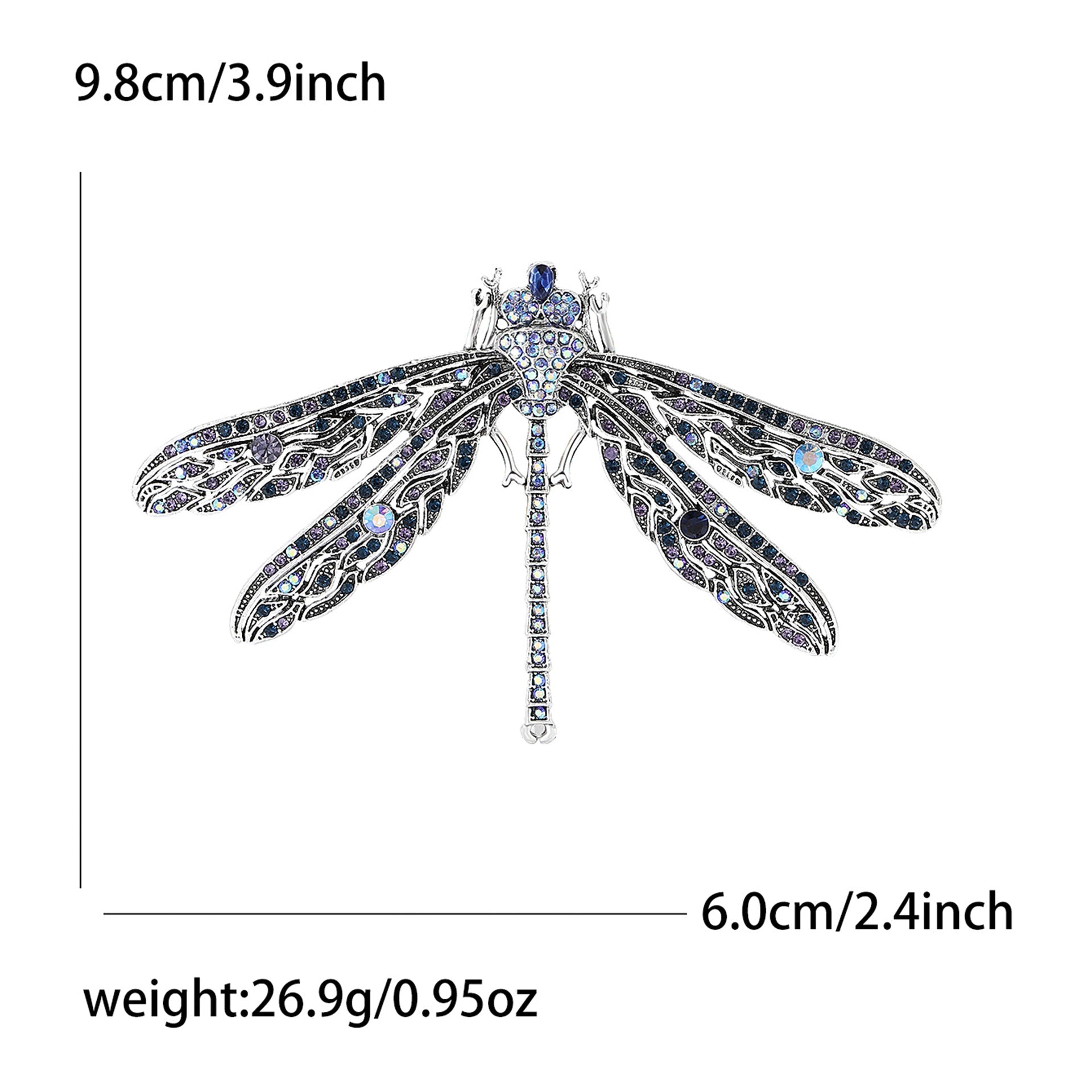 Dragonfly  Alloy Rhinestone Brooch PA5749