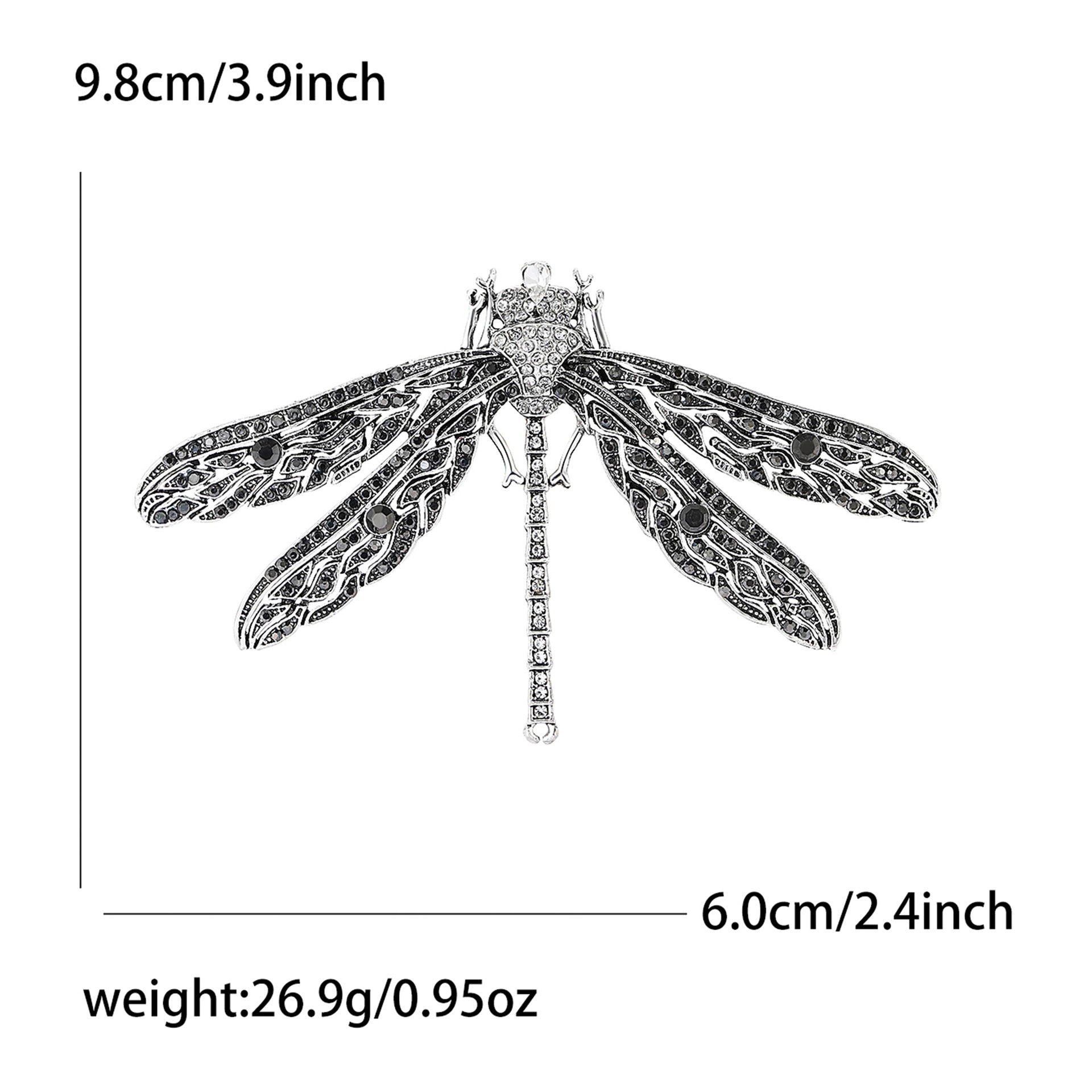 Dragonfly  Alloy Rhinestone Brooch PA5749
