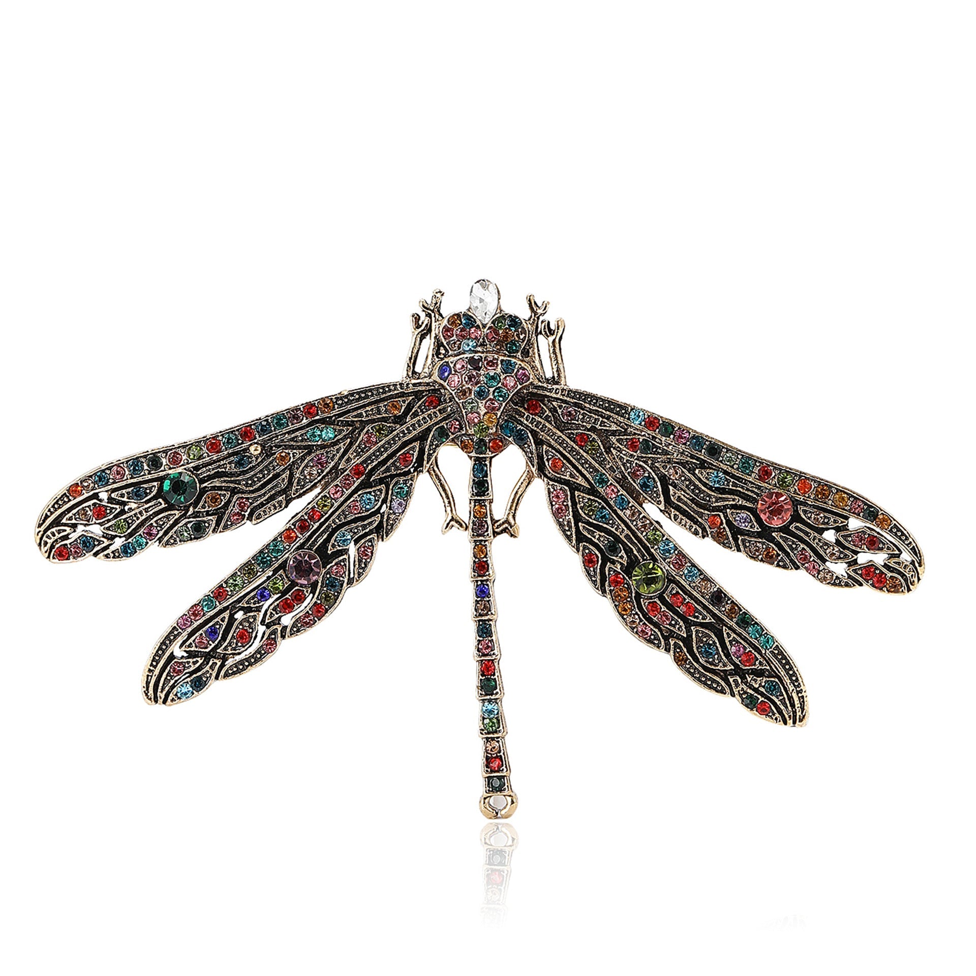 Dragonfly  Alloy Rhinestone Brooch PA5749
