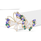 Double Butterfly  Alloy Rhinestone Brooch PA5759