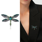 Dragonfly Alloy Rhinestone Brooch PA5761