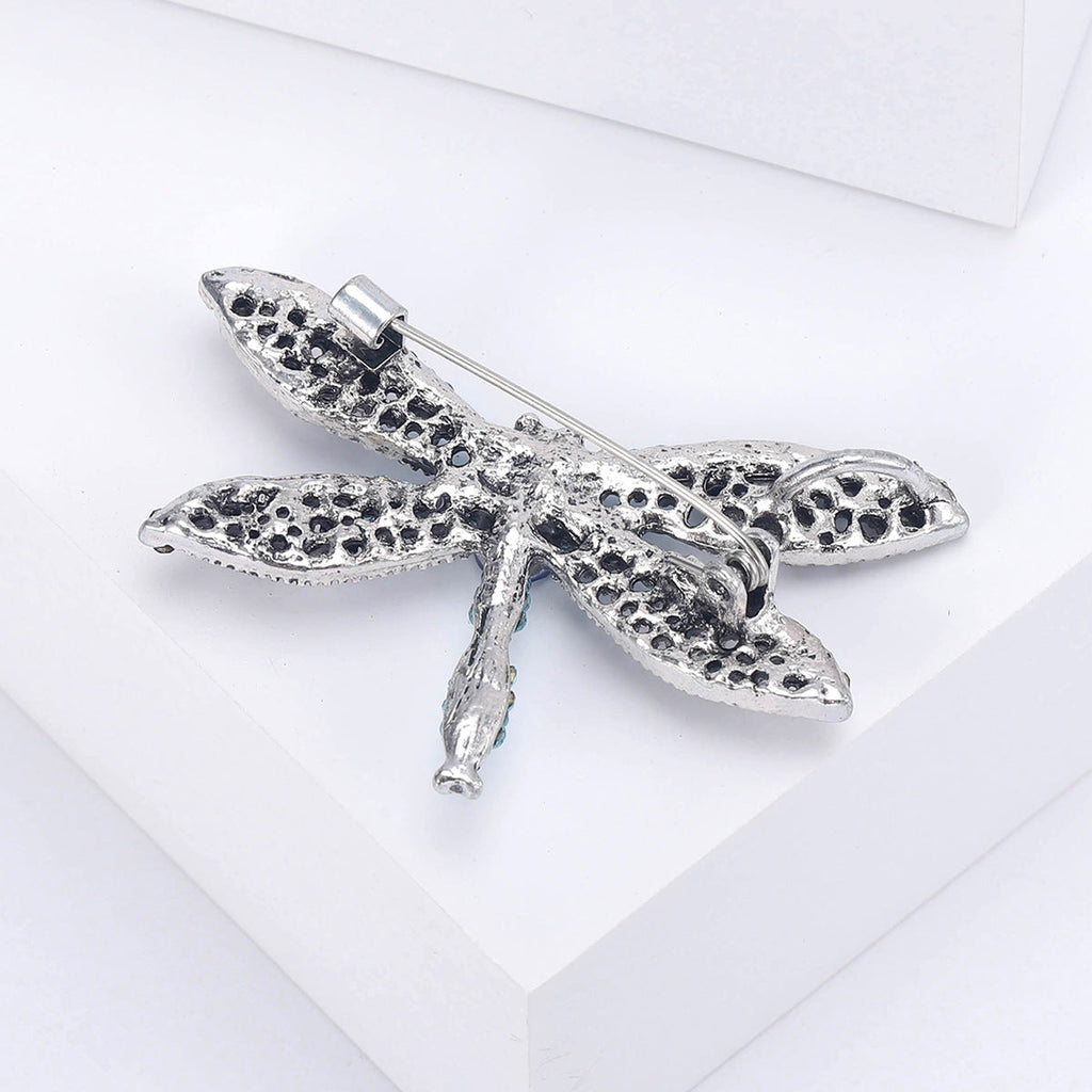 Dragonfly Alloy Rhinestone Brooch PA5761