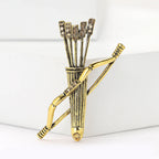 Bow and Arrow  Alloy Rhinestone Brooch PA5764